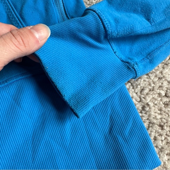 Lululemon Bright Blue Full Length Define Zip Up Size 10 - Picture 3 of 9